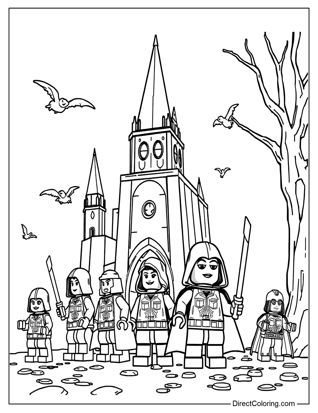 Printable Coloring Sheet Lego